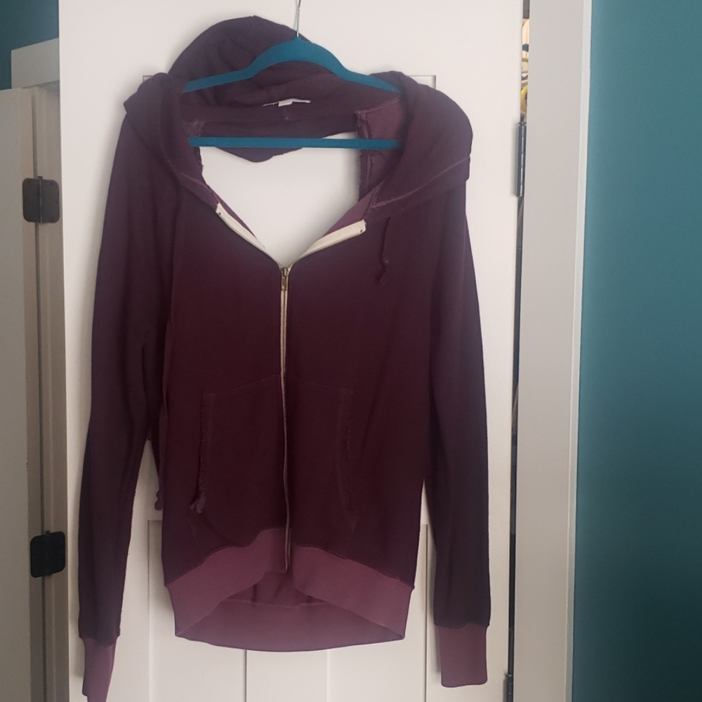Unique open back hoodie